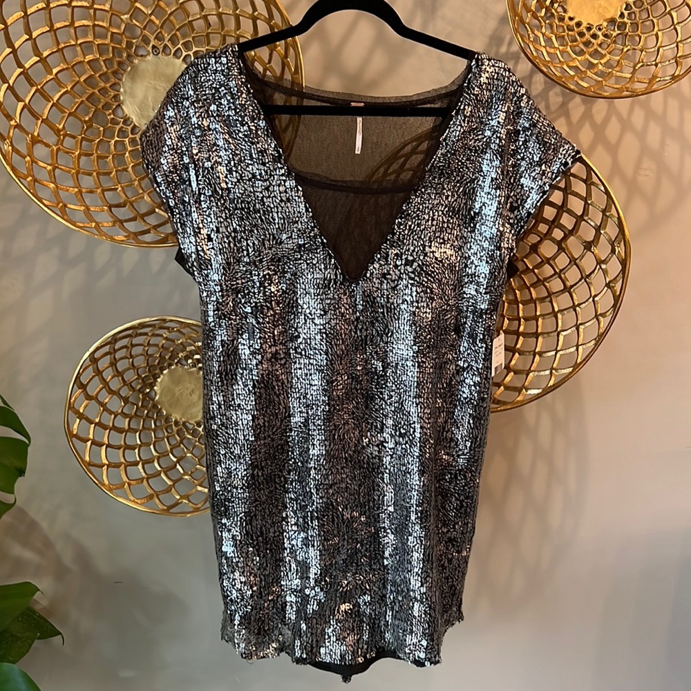 Free people shattered glass midnight dreamer dress